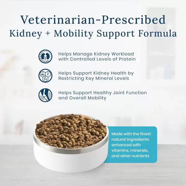 imageBlue Buffalo Natural Veterinary Diet KM Kidney  Mobility Support Dry Cat Food Chicken 7lb bagDry Cat Food 7 Pound Pack of 1