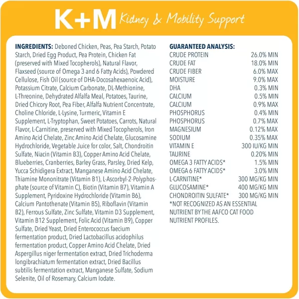 imageBlue Buffalo Natural Veterinary Diet KM Kidney  Mobility Support Dry Cat Food Chicken 7lb bagDry Cat Food 7 Pound Pack of 1