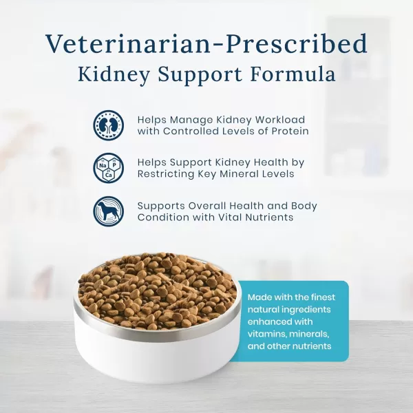 imageBlue Buffalo Natural Veterinary Diet KS Kidney Support Wet Dog Food Chicken 125oz cans Pack of 12Dry Dog Food 22 Pound Pack of 1