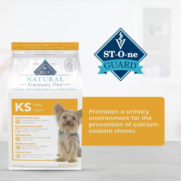 imageBlue Buffalo Natural Veterinary Diet KS Kidney Support Wet Dog Food Chicken 125oz cans Pack of 12Dry Dog Food 22 Pound Pack of 1