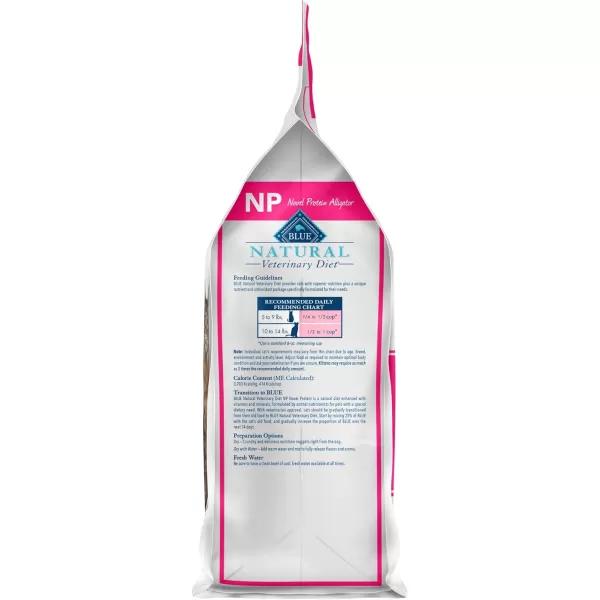 imageBlue Buffalo Natural Veterinary Diet NP Novel Protein Dry Cat Food Alligator 7lb bagDry Cat Food 7 Pound Pack of 1