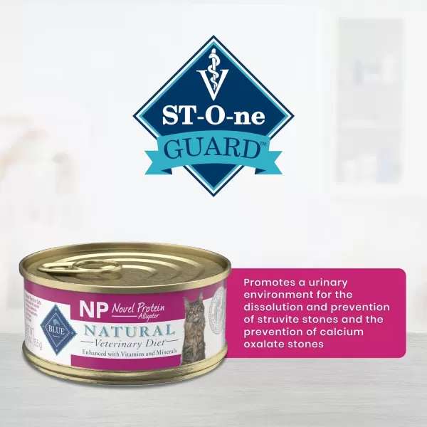 imageBlue Buffalo Natural Veterinary Diet NP Novel Protein Dry Cat Food Alligator 7lb bagWet Cat Food 1 Count Pack of 24