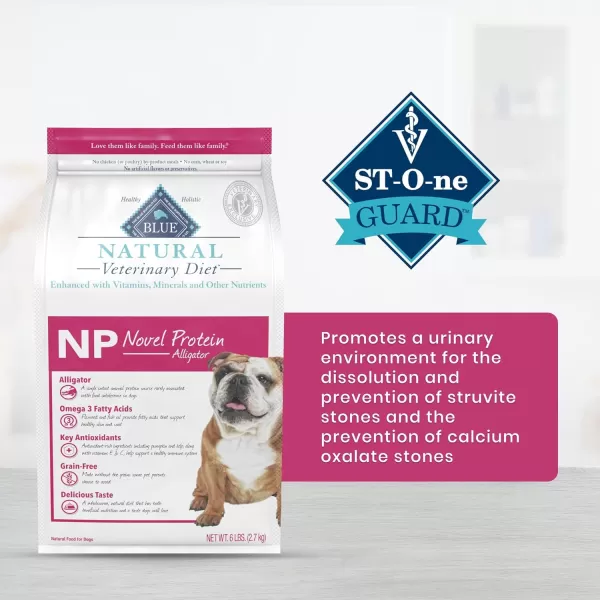imageBlue Buffalo Natural Veterinary Diet NP Novel Protein Dry Dog Food Alligator 6lb bagDry Dog Food 22 Pound Pack of 1