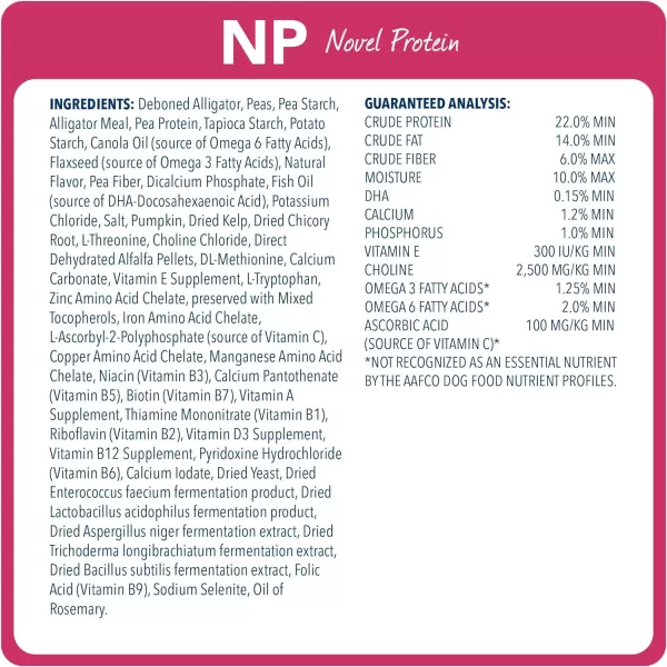imageBlue Buffalo Natural Veterinary Diet NP Novel Protein Dry Dog Food Alligator 6lb bagDry Dog Food 6 Pound Pack of 1