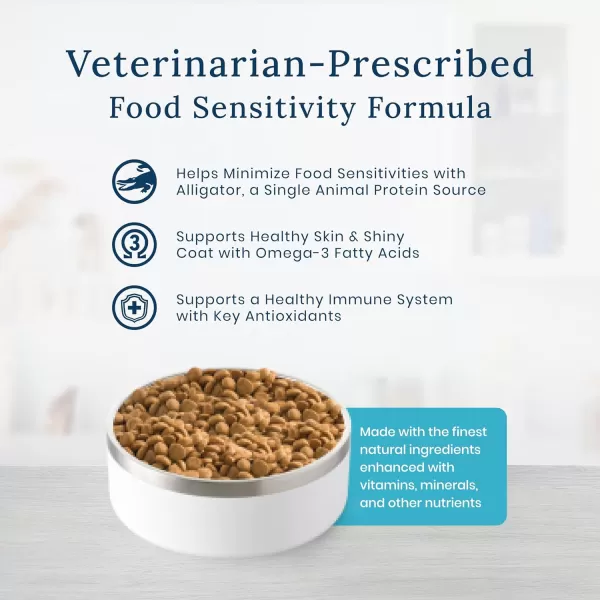 imageBlue Buffalo Natural Veterinary Diet NP Novel Protein Dry Dog Food Alligator 6lb bagDry Dog Food 6 Pound Pack of 1