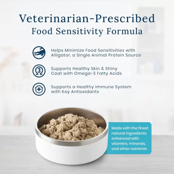 imageBlue Buffalo Natural Veterinary Diet NP Novel Protein Dry Dog Food Alligator 6lb bagWet Dog Food 1 Count Pack of 12