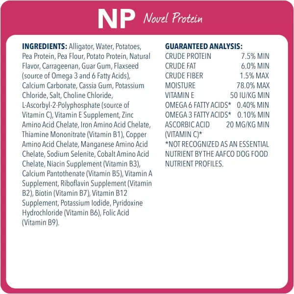 imageBlue Buffalo Natural Veterinary Diet NP Novel Protein Dry Dog Food Alligator 6lb bagWet Dog Food 1 Count Pack of 12