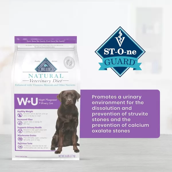 imageBlue Buffalo Natural Veterinary Diet WU Weight Management  Urinary Care Dry Dog Food Chicken 22lb bagDry Dog Food 6 Pound Pack of 1