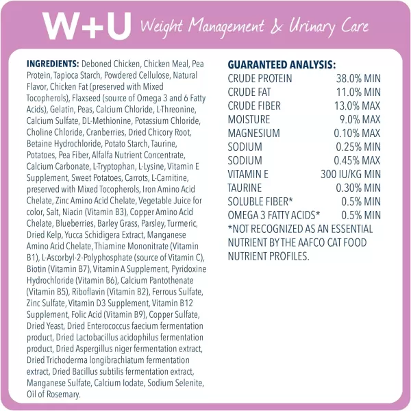 imageBlue Buffalo Natural Veterinary Diet WU Weight Management  Urinary Care Wet Cat Food Chicken 55oz cans Pack of 24Dry Cat Food 16 Pound Pack of 1