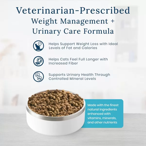 imageBlue Buffalo Natural Veterinary Diet WU Weight Management  Urinary Care Wet Cat Food Chicken 55oz cans Pack of 24Dry Cat Food 65 Pound Pack of 1