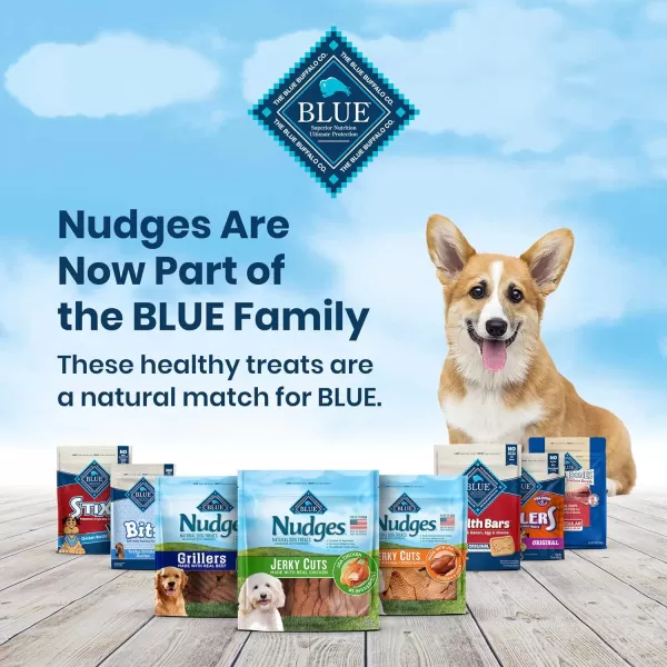imageBlue Buffalo Nudges Jerky Chews Natural Dog Treats Small Breed Beef 10oz Bag 10 CountBeef 1 Pound Pack of 1