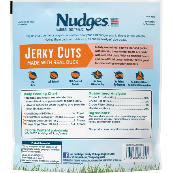 imageBlue Buffalo Nudges Jerky Chews Natural Dog Treats Small Breed Beef 10oz Bag 10 CountDuck 10 Ounce Pack of 1