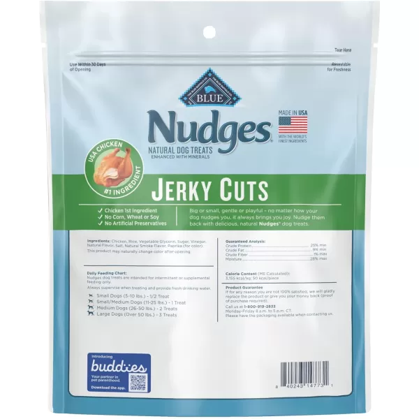 imageBlue Buffalo Nudges Jerky Cuts Natural Dog TreatsChicken 5 Ounce Pack of 1