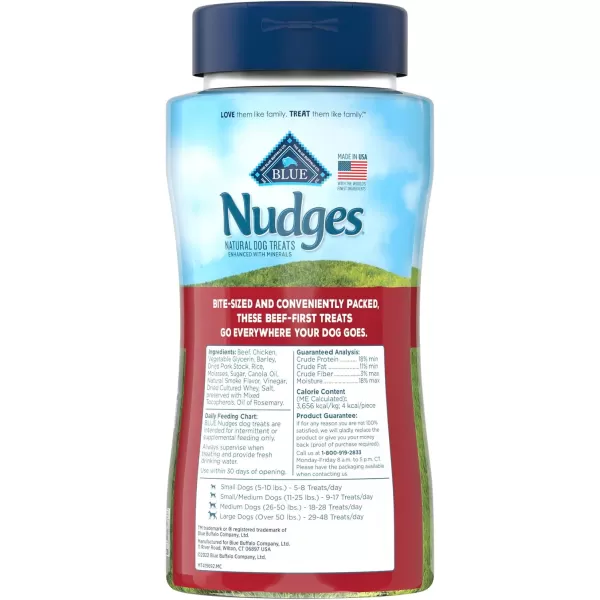 imageBlue Buffalo Nudges On The Go Natural Dog Treats Beef 55oz Reusable ContainerBlue Buffalo Nudges On The Go Natural Dog Treats Beef 55oz Reusable Container