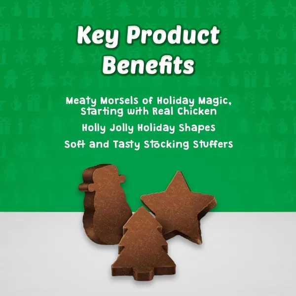 imageBlue Buffalo Santa Snacks Natural Soft Dog Treats Chicken 45ozSanta Snacks  Chicken 45 Ounce Pack of 1