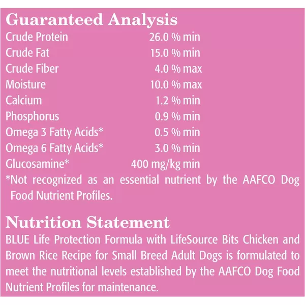 imageBlue Buffalo Small Breed Dog Food Life Protection Formula Natural Chicken amp Brown Rice Flavor Adult Dry Dog Food 15 lb BagChicken amp Brown Rice 15 Pound Pack of 1