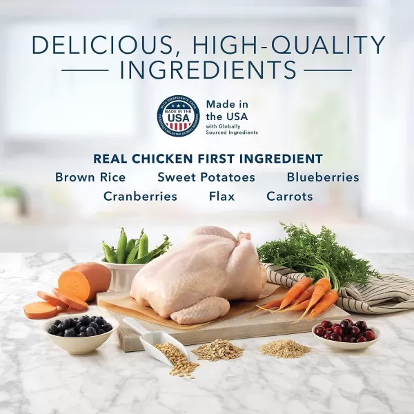 imageBlue Buffalo Tastefuls Indoor Natural Adult Dry Cat Food Chicken 7lb bagChicken amp Brown Rice 3 Pound Pack of 1