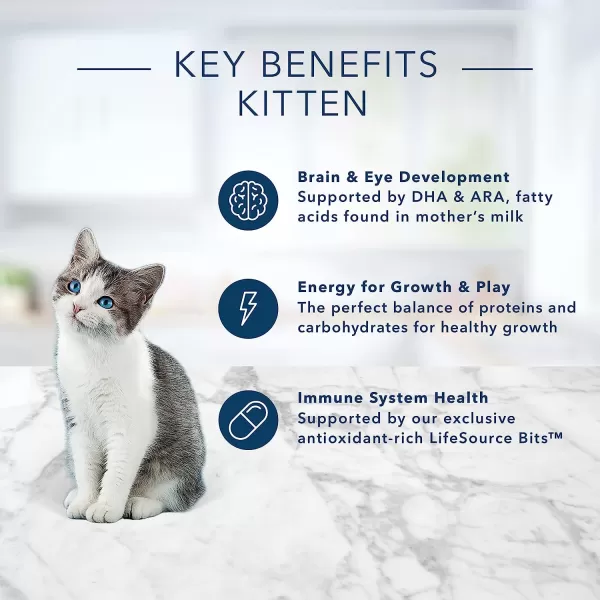 imageBlue Buffalo Tastefuls Kitten Natural Dry Cat Food Chicken 3lb bagDry Cat Food Chicken amp Brown Rice 7 Pound Pack of 1