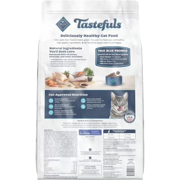 imageBlue Buffalo Tastefuls Multi Cat Natural Adult Dry Cat Food Chicken and Turkey 15lb bagBlue Buffalo Tastefuls Multi Cat Natural Adult Dry Cat Food Chicken and Turkey 15lb bag