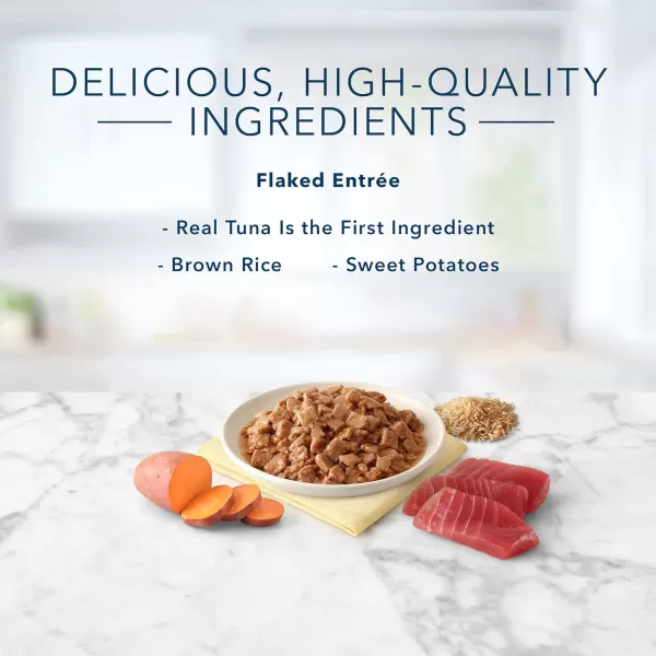 imageBlue Buffalo Tastefuls Natural Flaked Wet Cat Food Bundle Flaked Chicken and Tuna 3oz cans 48 Count 24 of Each FlavorTuna 3 Ounce Pack of 24