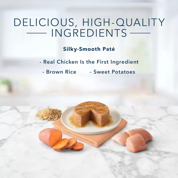 imageBlue Buffalo Tastefuls Natural Flaked Wet Cat Food Variety Pack Tuna Chicken and Fish amp Shrimp Entres in Gravy 55oz Cans 12 Count  4 of EachChicken 3 Ounce Pack of 24