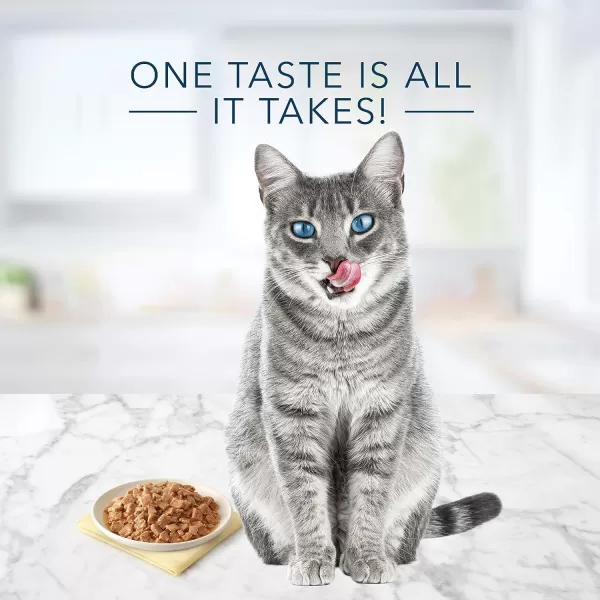 imageBlue Buffalo Tastefuls Natural Flaked Wet Cat Food Variety Pack Tuna Chicken and Fish amp Shrimp Entres in Gravy 55oz Cans 12 Count  4 of EachTuna Chicken Fish amp Shrimp 3 Ounce  12 Count Pack of 1
