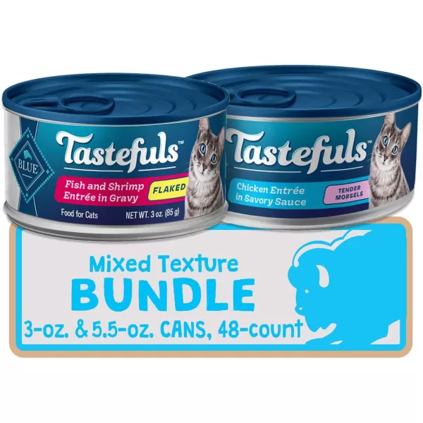 imageBlue Buffalo Tastefuls Natural Flaked and Tender Wet Cat Food Variety Bundle Fish amp Shrimp and ChickenBlue Buffalo Tastefuls Natural Flaked and Tender Wet Cat Food Variety Bundle Fish amp Shrimp and Chicken