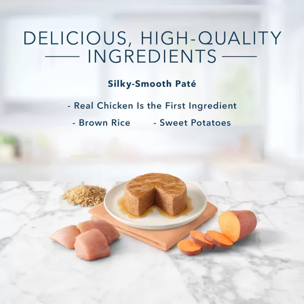 imageBlue Buffalo Tastefuls Natural Pate Wet Cat Food Variety Pack Chicken Turkey amp Chicken and Ocean Fish amp Tuna 55oz Cans 24 Count  8 of EachChicken 3 Ounce Pack of 24