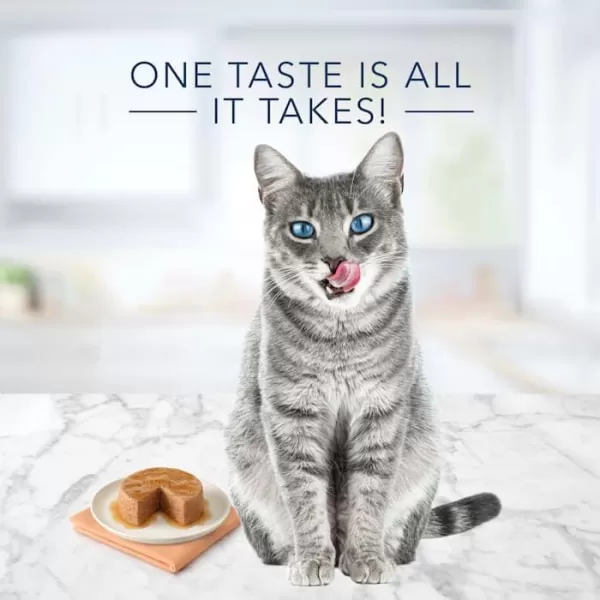 imageBlue Buffalo Tastefuls Natural Pate Wet Cat Food Variety Pack Chicken Turkey amp Chicken and Ocean Fish amp Tuna 55oz Cans 24 Count  8 of EachFish 1 Count Pack of 1