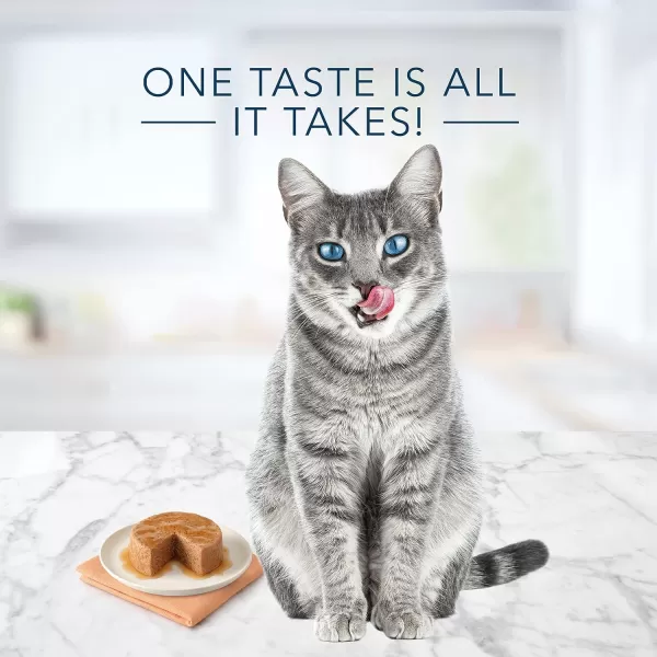 imageBlue Buffalo Tastefuls Natural Pate Wet Cat Food Variety Pack Chicken Turkey amp Chicken and Ocean Fish amp Tuna 55oz Cans 24 Count  8 of EachOcean Fish amp Tuna 1 Count Pack of 24