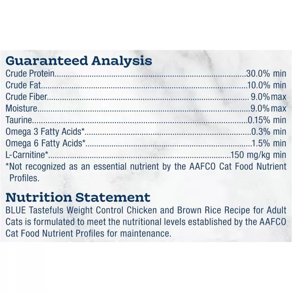 imageBlue Buffalo Tastefuls Weight Control Natural Adult Dry Cat Food Chicken 15lb bag7 Pound Pack of 1