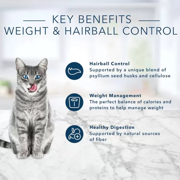 imageBlue Buffalo Tastefuls Weight amp Hairball Control Natural Adult Dry Cat Food Chicken 7lb bagChicken amp Brown Rice Hairball amp Weight Control 3 Pound Pack of 1