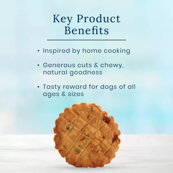 imageBlue Buffalo True Chews Premium Natural Dog Treats Pork and Chicken Sausage 14 oz bagChicken Pot Pie 12 Ounce Pack of 1