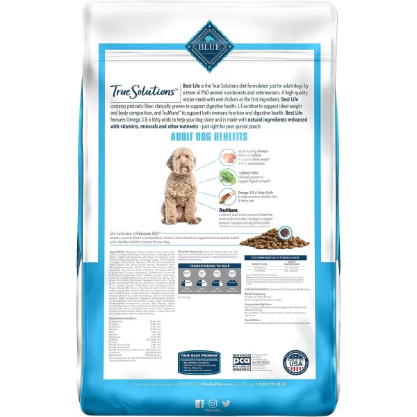 imageBlue Buffalo True Solutions Best Life Natural Medium Breed Adult Dry Dog Food Chicken 4lb24 Pound Pack of 1 Dry Dog Food