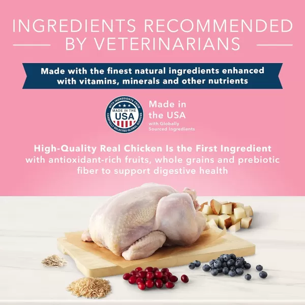 imageBlue Buffalo True Solutions Blissful Belly Natural Digestive Care Adult Dry Dog Food Chicken 24lbChicken Dry Dog Food 11 Pound Pack of 1