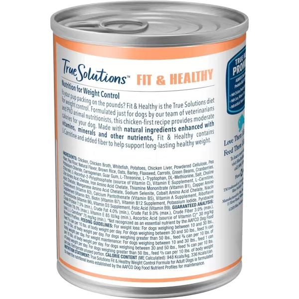 imageBlue Buffalo True Solutions Healthy Weight Natural Weight Control Adult Wet Dog Food Chicken 125oz cans Pack of 12Blue Buffalo True Solutions Healthy Weight Natural Weight Control Adult Wet Dog Food Chicken 125oz cans Pack of 12
