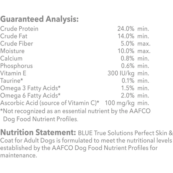 imageBlue Buffalo True Solutions Perfect Skin amp Coat Natural Adult Dry Dog Food Salmon 24lbDry Dog Food Salmon 24 Pound Pack of 1