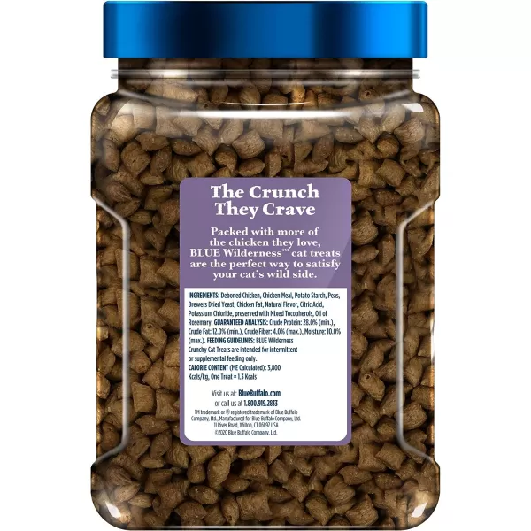 imageBlue Buffalo Wilderness Crunchy Cat Treats Salmon 2oz Bag 12 PackChicken 12 Ounce Pack of 1