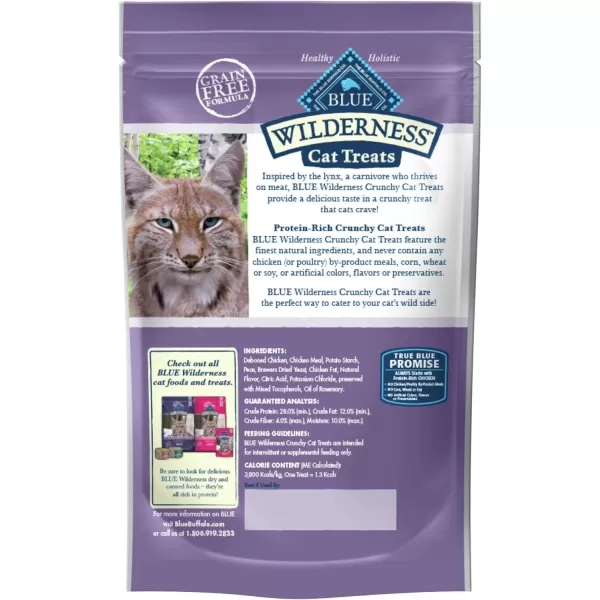 imageBlue Buffalo Wilderness Crunchy Cat Treats Salmon 2oz Bag 12 PackChicken 2 Oz Pack of 12