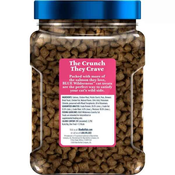 imageBlue Buffalo Wilderness Crunchy Cat Treats Salmon 2oz Bag 12 PackSalmon 12 Ounce Pack of 1