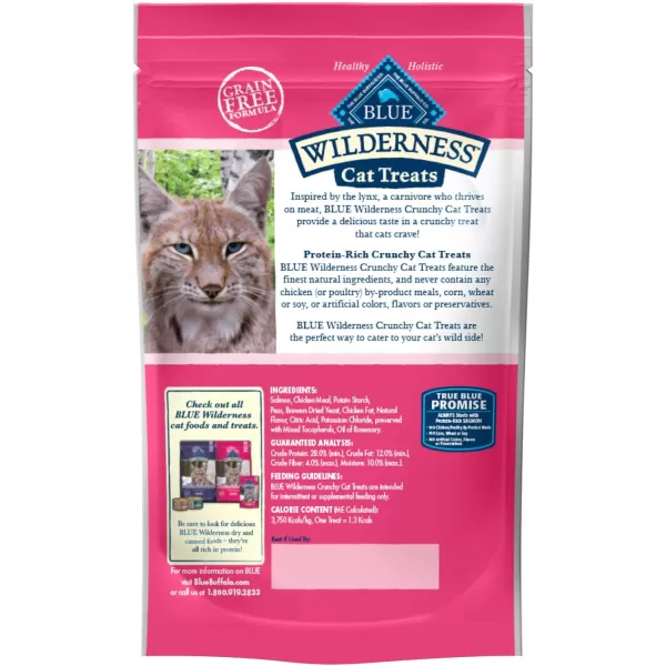 imageBlue Buffalo Wilderness Crunchy Cat Treats Salmon 2oz Bag 12 PackSalmon 2 Ounce Pack of 12
