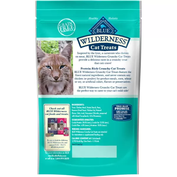 imageBlue Buffalo Wilderness Crunchy Cat Treats Salmon 2oz Bag 12 PackTrout 2 Ounce Pack of 12