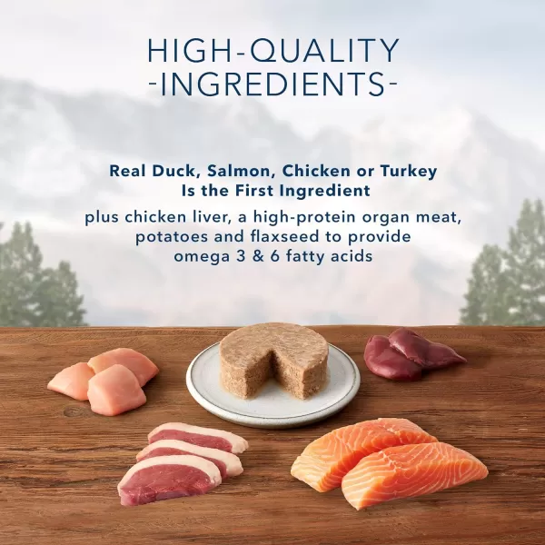 imageBlue Buffalo Wilderness High Protein Grain Free Natural Adult Pate Wet Cat Food Chicken 55oz cans Pack of 24Bundle Chicken Salmon Duck amp Turkey Variety Pack 3 oz Pack of 24