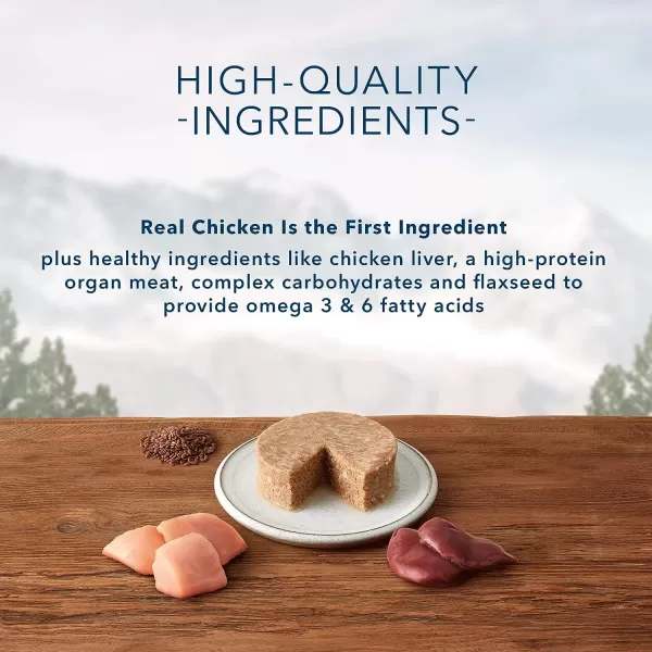 imageBlue Buffalo Wilderness High Protein Grain Free Natural Adult Pate Wet Cat Food Chicken 55oz cans Pack of 24Chicken 55 Ounce Pack of 24