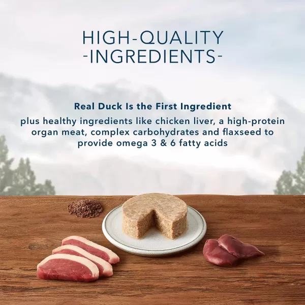 imageBlue Buffalo Wilderness High Protein Grain Free Natural Adult Pate Wet Cat Food Chicken 55oz cans Pack of 24Duck 3 Ounce Pack of 24