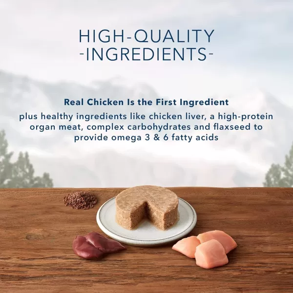 imageBlue Buffalo Wilderness High Protein Grain Free Natural Mature Pate Wet Cat Food Chicken 55oz cans Pack of 243 Ounce Pack of 24
