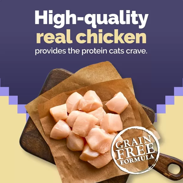 imageBlue Buffalo Wilderness High Protein Natural Adult Dry Cat Food Duck 5lbChicken 12 Pound Pack of 1