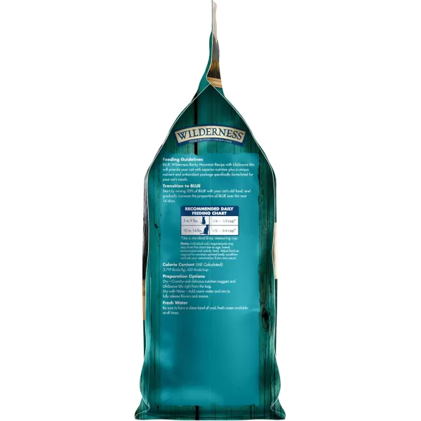 imageBlue Buffalo Wilderness High Protein Natural Adult Dry Cat Food Duck 5lbTrout 4 Pound Pack of 1