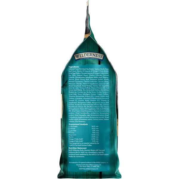 imageBlue Buffalo Wilderness High Protein Natural Adult Dry Cat Food Duck 5lbTrout 4 Pound Pack of 1