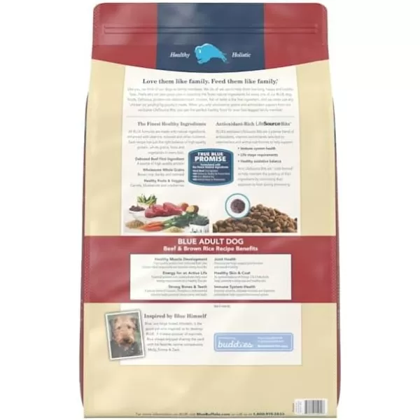 imageBlue Buffalo Wilderness High Protein Natural Adult Healthy Weight Dry Dog Food Chicken 45lbBeef 24 LBS